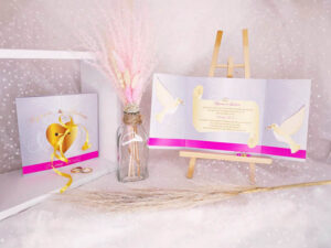 Faire-Part-Mariage-Collection-Coeur-Colombe-Blanc-Dore-Brest-Finistere