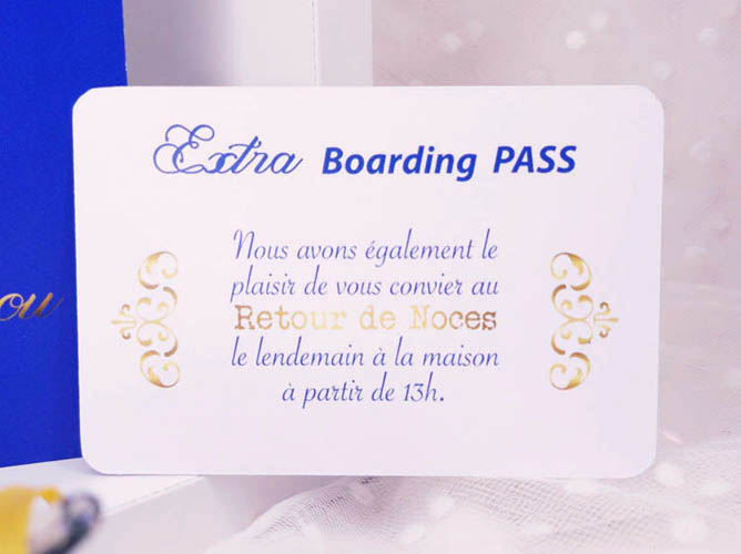 Passe-port-Faire-Part-Mariage-extra-bording-pass-Bleu-dore-Brest-Finistere