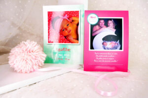 Creation-Faire-part-naissance-Brest-AGATHE-POLAROID-CORAIL-VER