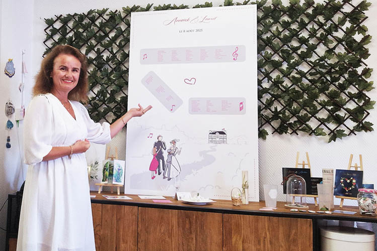 Vanessa Ris et son atelier faire-part de mariage à St Renan - Finistère (29)